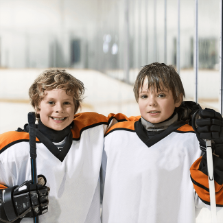 Supporting young athletes on the ice